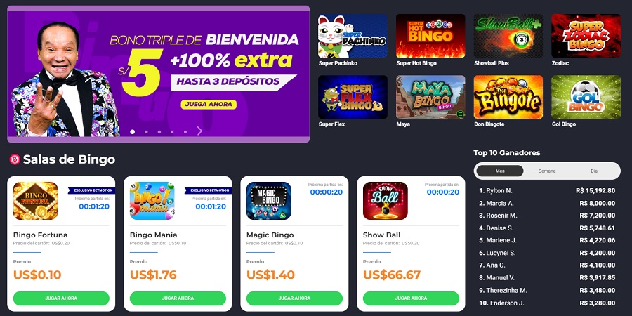 bingo online en Betmotion perú