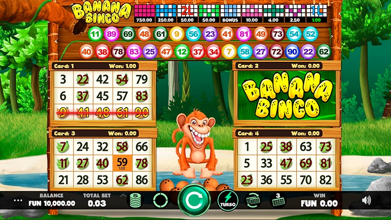  video bingo de animales Banana Bingo