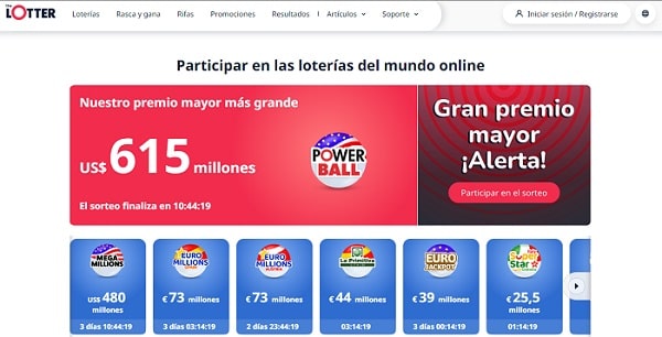 Loterías online thelotter latam