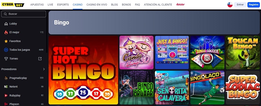 Qué casino tiene mejores video bingo Cyberbet o Betsson